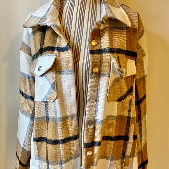Jackets \u0026 Coats | Flannel Tan Black And 